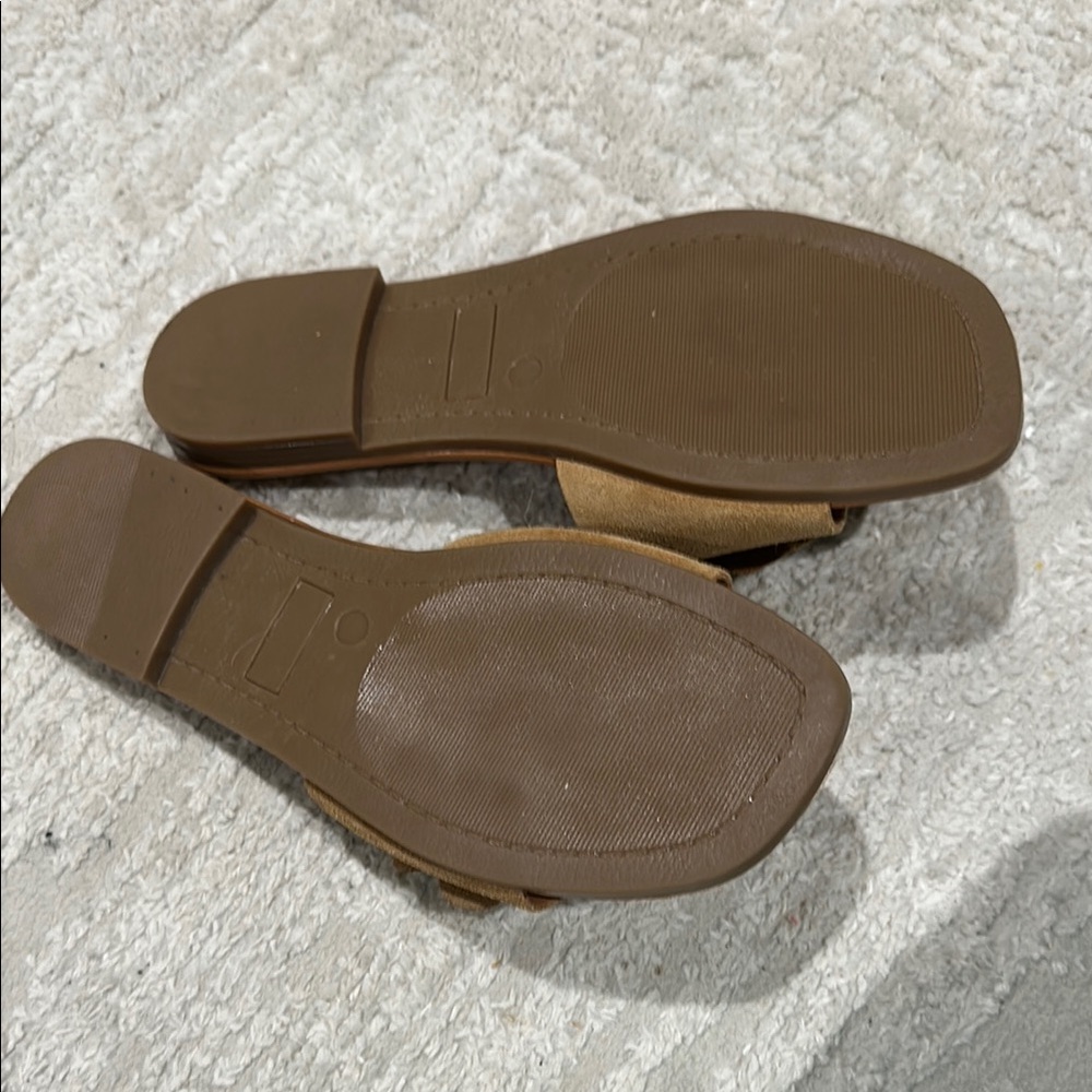 Mariella Tan Leather Women's Sandals - Picture 3 of 7